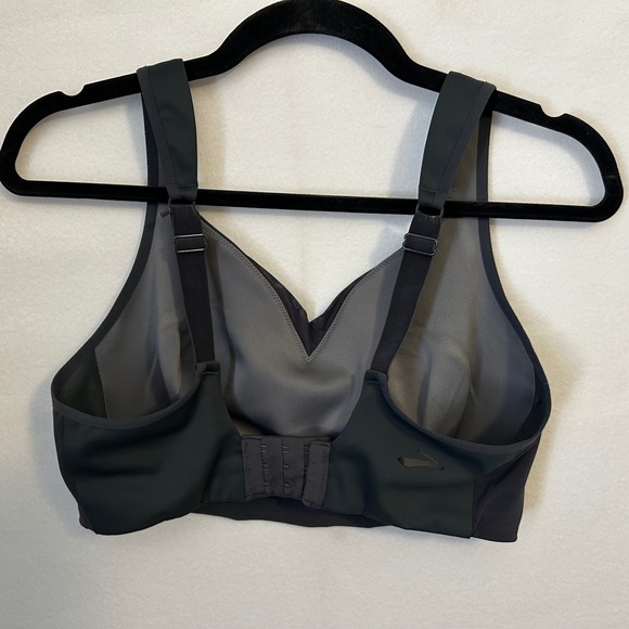 Brooks Drive Convertible Wireless Bra Black Adjustable Hi Impact Sports 36F EUC - Picture 2 of 5